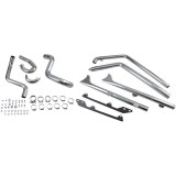 BASSANI XHAUST TRUE DUALS 1-7/8" FISHTAIL 30" EXHAUST HARLEY SOFTAIL 2007-2017