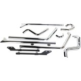 SCARICHI BASSANI XHAUST TRUE DUALS 1-7/8" FISHTAIL 36" HARLEY SOFTAIL 2007-2017