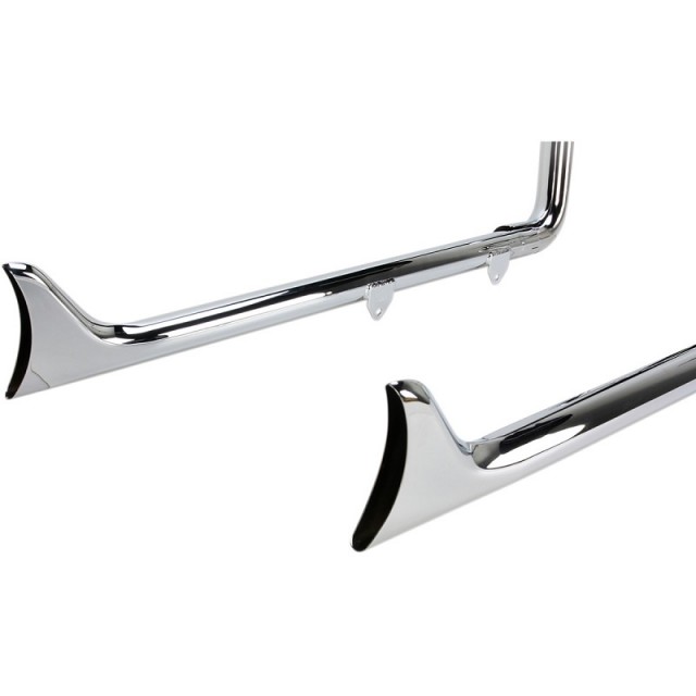 BASSANI XHAUST TRUE DUALS 1-7/8" FISHTAIL 36" EXHAUST HARLEY SOFTAIL 2007-2017 - END CAP