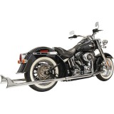 SCARICHI BASSANI XHAUST TRUE DUALS 1-7/8" FISHTAIL 39" HARLEY SOFTAIL 2007-2017