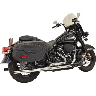 SCARICHI BASSANI XHAUST DUAL CON SILENZIATORI DRITTI HARLEY SOFTAIL 2018-2021