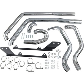 COLLETTORI BASSANI XHAUST CROSSOVER POWER CURVE TRUE DUAL HARLEY SOFTAIL 07-17