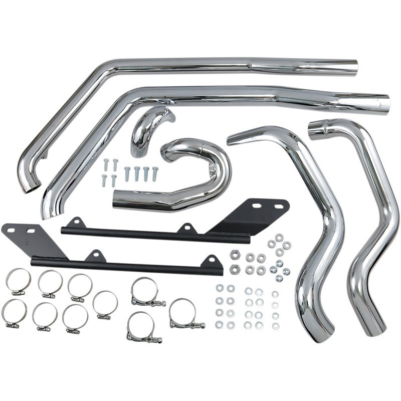 COLLETTORI BASSANI XHAUST CROSSOVER POWER CURVE TRUE DUAL HARLEY SOFTAIL 07-17