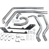 COLLETTORI BASSANI XHAUST CROSSOVER POWER CURVE TRUE DUAL HARLEY SOFTAIL 07-17
