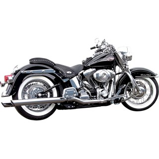 BASSANI XHAUST SLIP-ON 3" SLASH CUT MUFFLERS 2-1/4" INSERT SOFTAIL 89-17