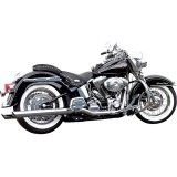 BASSANI XHAUST SLIP-ON 3" SLASH CUT MUFFLERS 2-1/4" INSERT SOFTAIL 89-17