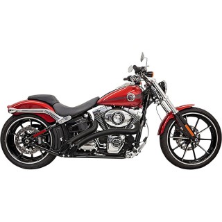SCARICHI BASSANI XHAUST RADIAL SWEEPERS NERI HARLEY SOFTAIL 2000-2017