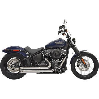 SCARICHI BASSANI XHAUST PRO-STREET TURNOUT CROMATO HARLEY SOFTAIL 2018-2021
