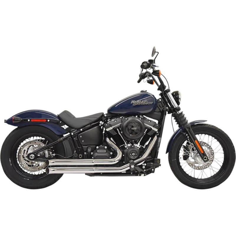 SCARICHI BASSANI XHAUST PRO-STREET TURNOUT CROMATO HARLEY SOFTAIL 2018-2021