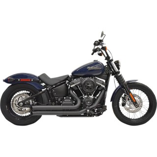BASSANI XHAUST PRO-STREET TURNOUT BLACK EXHAUST HARLEY SOFTAIL 2018-2021