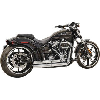 SCARICHI BASSANI XHAUST PRO-STREET TURNOUT CROMATO HARLEY SOFTAIL BREAKOUT 18-21
