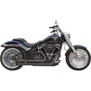 SCARICHI BASSANI XHAUST PRO-STREET TURNOUT NERI HARLEY SOFTAIL BREAKOUT 18-21