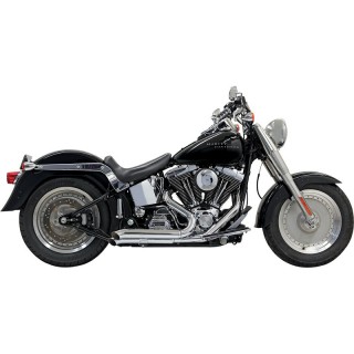 BASSANI XHAUST PRO-STREET TURNOUT CHROME EXHAUST HARLEY SOFTAIL 2000-2017