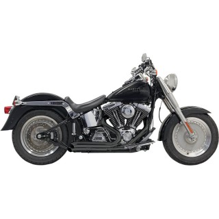 BASSANI XHAUST PRO-STREET TURNOUT BLACK EXHAUST HARLEY SOFTAIL 2000-2017