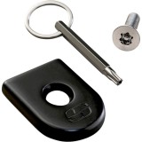 SADDLEMEN SCREW SEAT SECURITY BLACK FOR HARLEY DAVIDSON - KIT