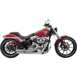 SCARICHI BASSANI XHAUST PRO-STREET TURNDOWN CROMATO HARLEY SOFTAIL 2008-2017