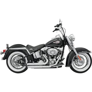 SCARICHI BASSANI XHAUST FIRESWEEP TURN OUT CROMATI HARLEY SOFTAIL 2000-2017