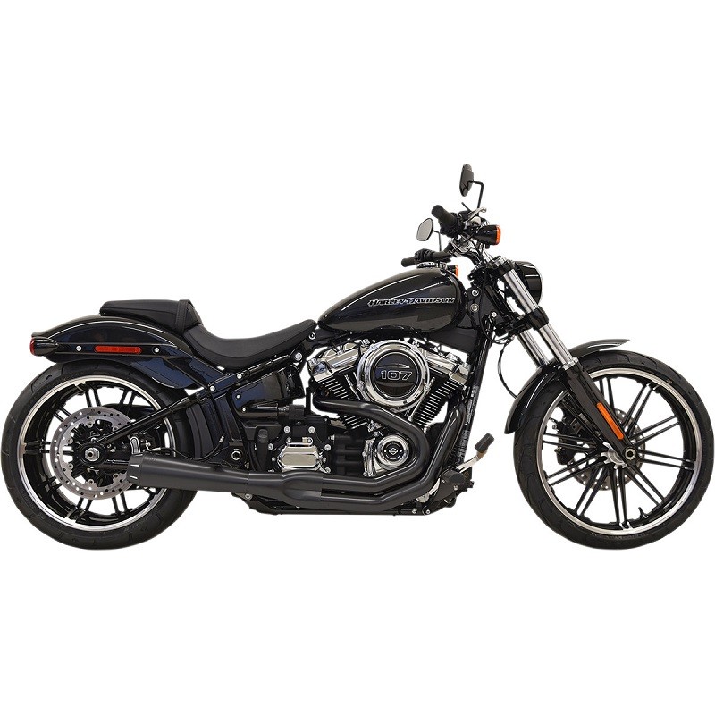SCARICHI BASSANI XHAUST ROAD RAGE III GEN II 2 IN 1 NERI SOFTAIL 2018-2021