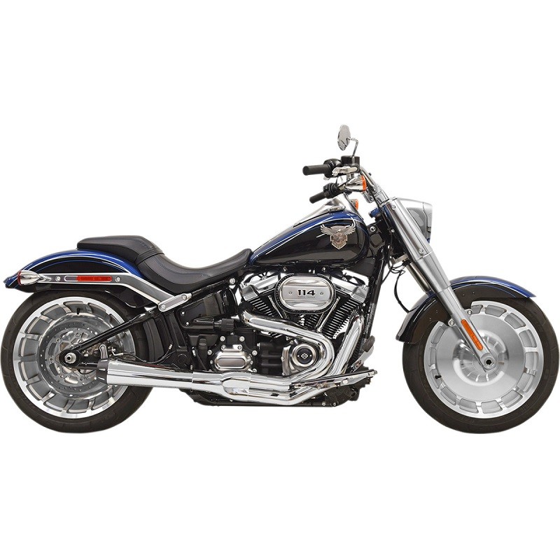 BASSANI XHAUST ROAD RAGE III GEN II 2 IN 1 CHROME EXHAUST SOFTAIL 2018-2021