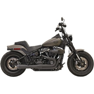SCARICHI BASSANI XHAUST ROAD RAGE III GEN II NERI SOFTAIL SLIM-FAT BOB 2018-2021