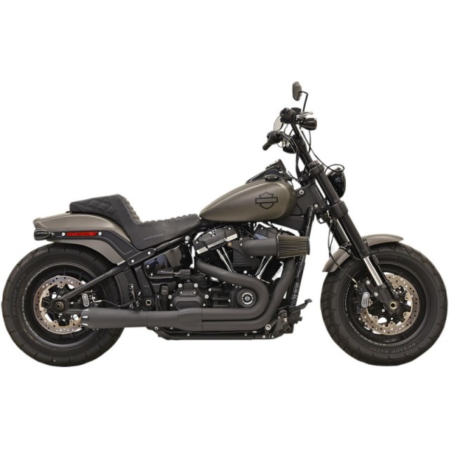 SCARICHI BASSANI XHAUST ROAD RAGE III GEN II NERI SOFTAIL SLIM-FAT BOB 2018-2021