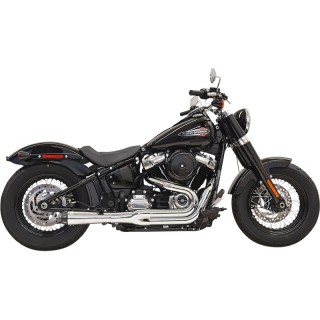 SCARICHI BASSANI XHAUST ROAD RAGE III GEN II CROMATI SOFTAIL SLIM-FAT BOB 2018-2021
