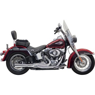 SCARICHI BASSANI XHAUST ROAD RAGE II MEGA POWER 2 IN 1 CROMATI SOFTAIL 00-17