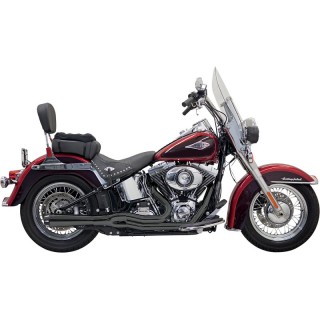 SCARICHI BASSANI XHAUST ROAD RAGE II MEGA POWER 2 IN 1 NERI SOFTAIL 00-17