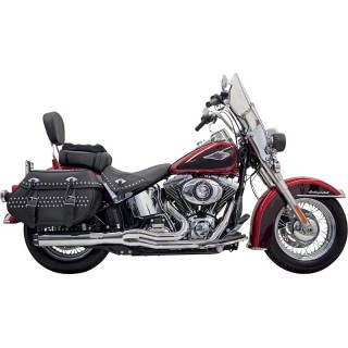 SCARICHI BASSANI XHAUST ROAD RAGE II B1 POWER 2 IN 1 CROMATI SOFTAIL 2000-2017