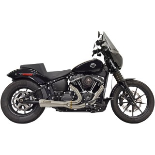 SCARICHI BASSANI XHAUST ROAD RAGE THE RIPPER 2 IN 1 CORTI ACCIAIO INOX SOFTAIL 18-21