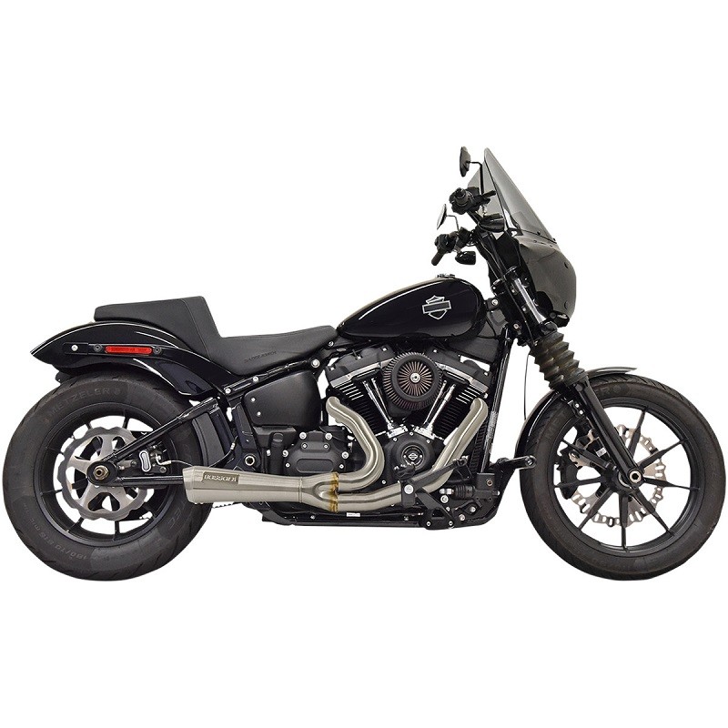 SCARICHI BASSANI XHAUST ROAD RAGE THE RIPPER 2 IN 1 CORTI ACCIAIO INOX SOFTAIL 18-21