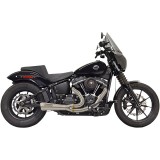 SCARICHI BASSANI XHAUST ROAD RAGE THE RIPPER 2 IN 1 CORTI ACCIAIO INOX SOFTAIL 18-21