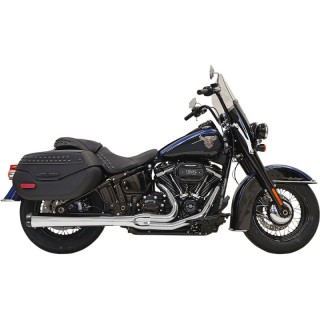 SCARICHI BASSANI XHAUST ROAD RAGE 2 IN 1 LUNGHI CROMATI HARLEY SOFTAIL 2018-2021
