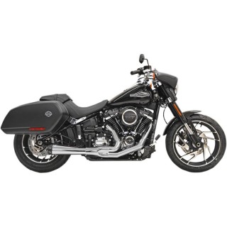 BASSANI XHAUST ROAD RAGE 2 INTO 1 SHORT CHROME EXHAUST SOFTAIL SPORT GLIDE 2018-2021