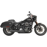 SCARICHI BASSANI XHAUST ROAD RAGE 2 IN 1 CORTI NERI SOFTAIL SPORT GLIDE 2018-2021