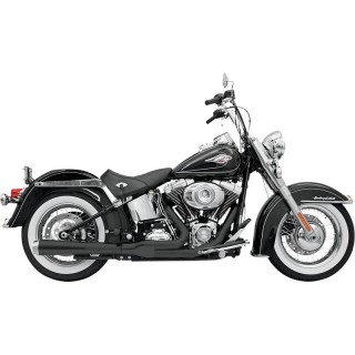 SCARICHI BASSANI XHAUST ROAD RAGE 2 IN 1 NERO 24" HARLEY SOFTAIL 2000-2017