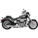 SCARICHI BASSANI XHAUST ROAD RAGE 2 IN 1 CROMATO 21" HARLEY SOFTAIL 2000-2017