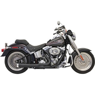 SCARICHI BASSANI XHAUST ROAD RAGE 2 IN 1 NERI 21" HARLEY SOFTAIL 2000-2017