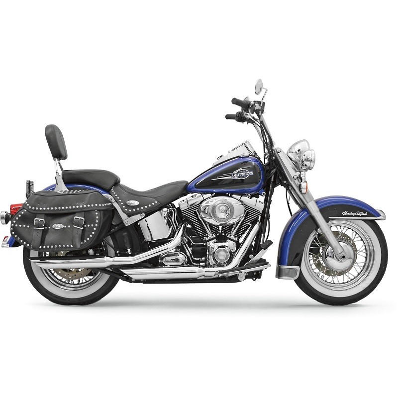 TERMINALI BASSANI XHAUST FIREPOWER SLIP-ON SLASH DOWN 3" HARLEY DAVIDSON 07-17