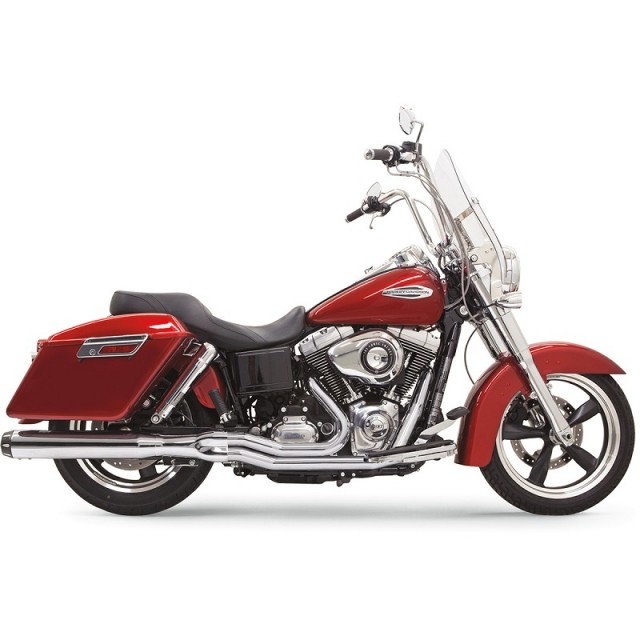 SCARICHI BASSANI XHAUST ROAD RAGE 2 IN 1 CROMATO LUNGO DYNA SWITCHBACK 12-16