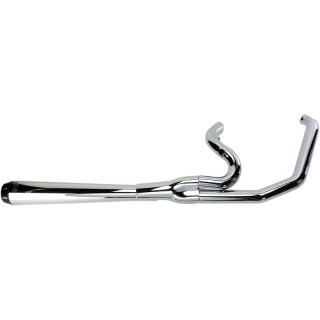 SCARICHI BASSANI XHAUST ROAD RAGE 2 IN 1 CROMATO MEGAPHONE HARLEY DYNA 1995-2005