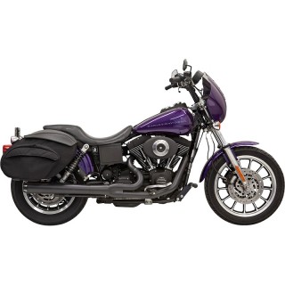 SCARICHI BASSANI XHAUST ROAD RAGE 2 IN 1 NERO MEGAPHONE HARLEY DYNA 1995-2005