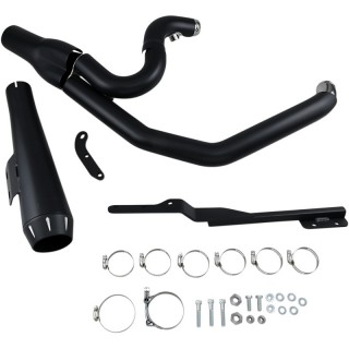 BASSANI XHAUST ROAD RAGE 2 IN 1 BLACK SHORT EXHAUST HARLEY DYNA 1995-2005