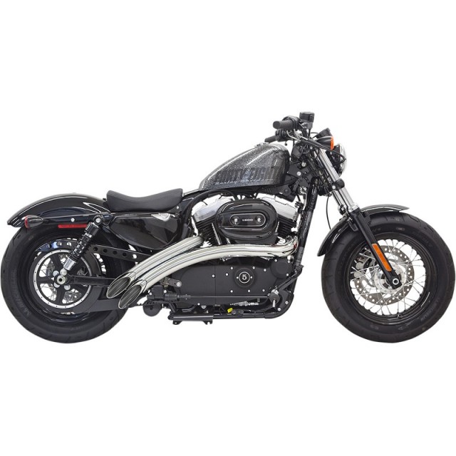 SCARICHI BASSANI XHAUST RADIAL SWEEPER CROMATO HARLEY DAVIDSON SPORTSTER XL 14-20