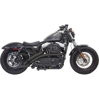 SCARICHI BASSANI XHAUST RADIAL SWEEPER NERI HARLEY SPORTSTER XL 14-20