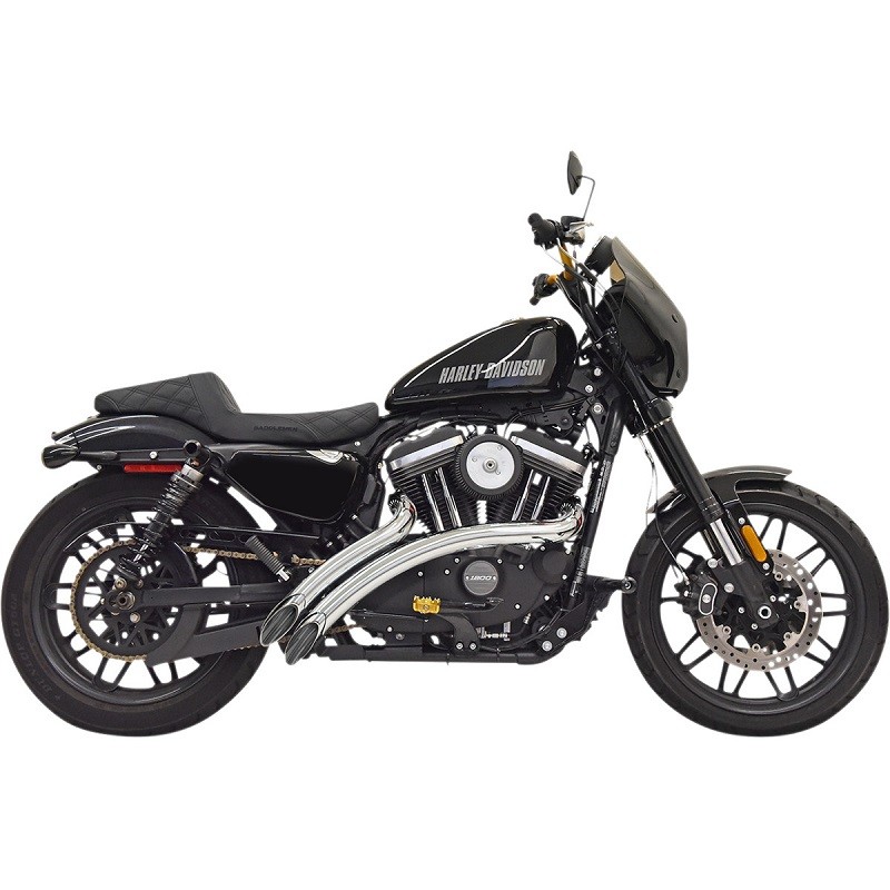 SCARICHI BASSANI XHAUST RADIAL SWEEPER CROMATI SPORTSTER XL1200 C-CX-T 14-20