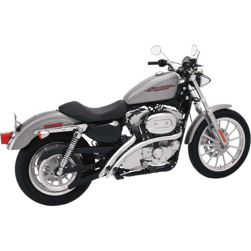 SCARICHI BASSANI XHAUST RADIAL SWEEPER CROMATI HARLEY SPORTSTER XL 07-13