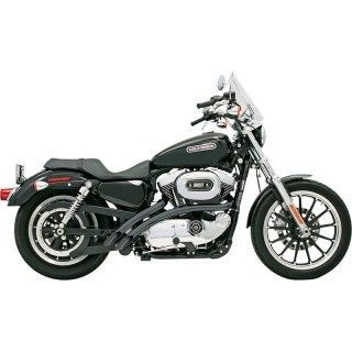 SCARICHI BASSANI XHAUST RADIAL SWEEPER NERI HARLEY SPORTSTER XL 07-13