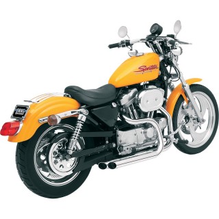 BASSANI XHAUST PRO STREET SLASH-CUT CHROME EXHAUST SPORTSTER XL 1986-2003