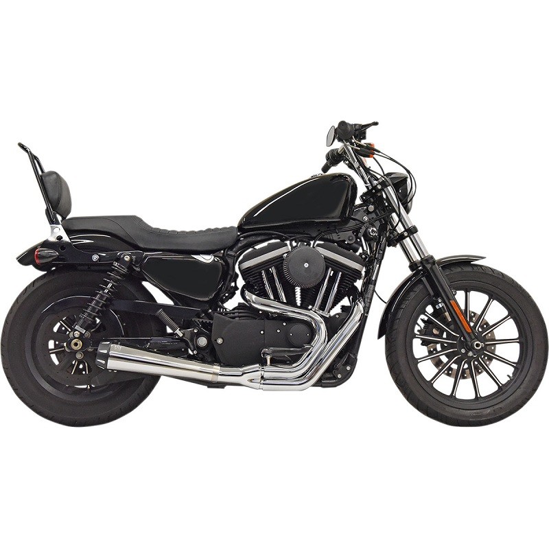 SCARICHI BASSANI XHAUST ROAD RAGE III GEN II 2 IN 1 CROMATO HARLEY SPORTSTER XL 86-03